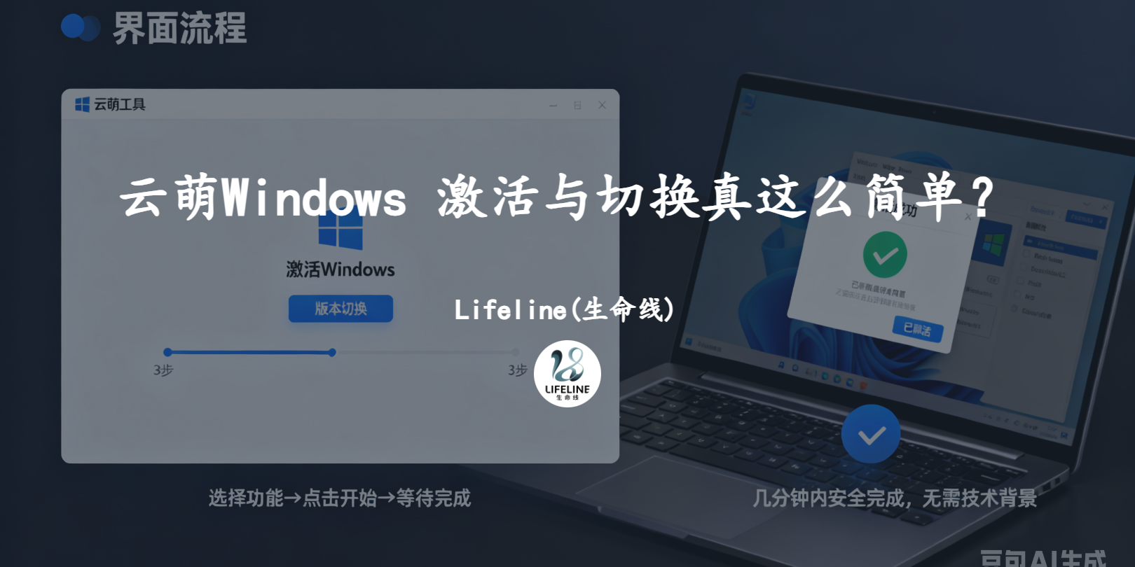 云萌Windows 激活与切换真这么简单?